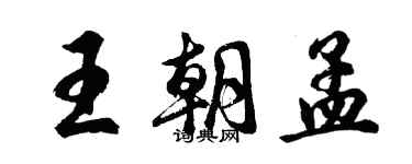 胡问遂王朝孟行书个性签名怎么写