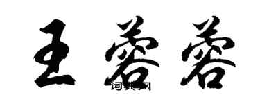 胡问遂王蓉蓉行书个性签名怎么写