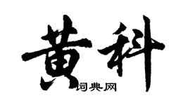 胡问遂黄科行书个性签名怎么写