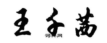 胡问遂王千茜行书个性签名怎么写