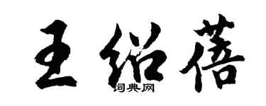 胡问遂王绍蓓行书个性签名怎么写