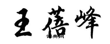 胡问遂王蓓峰行书个性签名怎么写