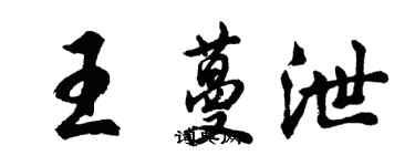 胡问遂王蔓泄行书个性签名怎么写