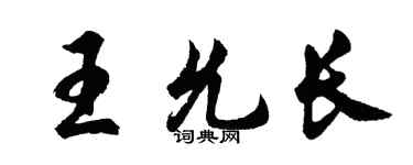 胡问遂王允长行书个性签名怎么写