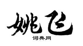 胡问遂姚飞行书个性签名怎么写