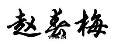 胡问遂赵春梅行书个性签名怎么写