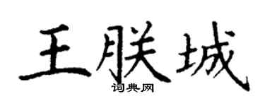 丁谦王朕城楷书个性签名怎么写