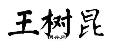 翁闿运王树昆楷书个性签名怎么写