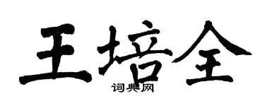 翁闿运王培全楷书个性签名怎么写