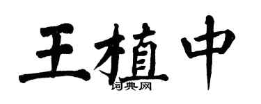 翁闿运王植中楷书个性签名怎么写