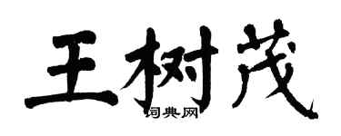 翁闿运王树茂楷书个性签名怎么写