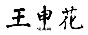 翁闿运王申花楷书个性签名怎么写
