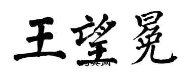翁闿运王望冕楷书个性签名怎么写