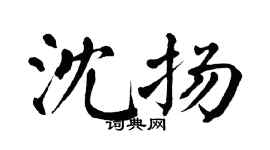 翁闿运沈扬楷书个性签名怎么写