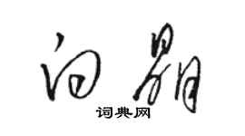骆恒光白晶草书个性签名怎么写
