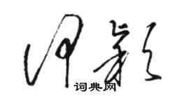 骆恒光何颖草书个性签名怎么写