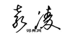 骆恒光袁凌草书个性签名怎么写