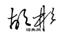 骆恒光胡彬草书个性签名怎么写