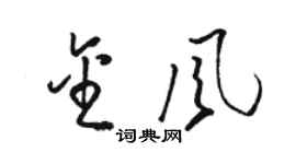 骆恒光金风草书个性签名怎么写