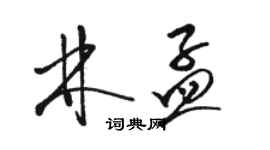 骆恒光林孟草书个性签名怎么写