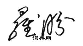 骆恒光罗盼草书个性签名怎么写