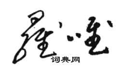 骆恒光罗唯草书个性签名怎么写