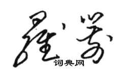 骆恒光罗箭草书个性签名怎么写
