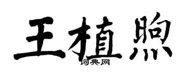 翁闿运王植煦楷书个性签名怎么写
