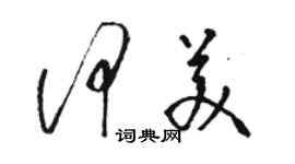 骆恒光何美草书个性签名怎么写