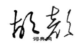 骆恒光胡颜草书个性签名怎么写