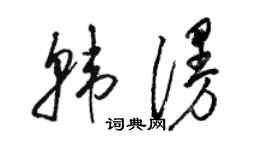 骆恒光韩漫草书个性签名怎么写