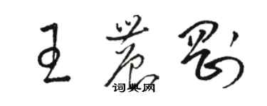 骆恒光王农刚草书个性签名怎么写