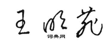 骆恒光王明菲草书个性签名怎么写