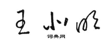 骆恒光王北明草书个性签名怎么写