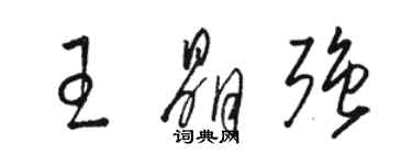 骆恒光王晶强草书个性签名怎么写