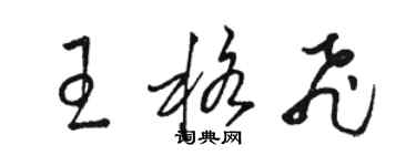 骆恒光王格飞草书个性签名怎么写