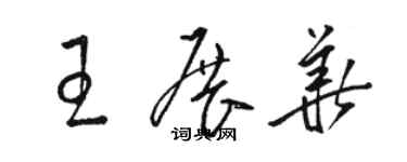 骆恒光王展华草书个性签名怎么写