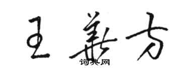 骆恒光王华方草书个性签名怎么写