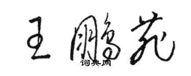 骆恒光王鹏菲草书个性签名怎么写