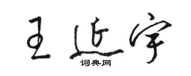 骆恒光王延宇草书个性签名怎么写