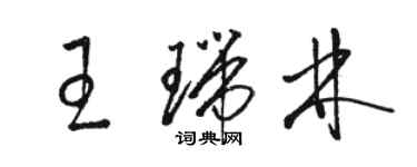骆恒光王瑞林草书个性签名怎么写