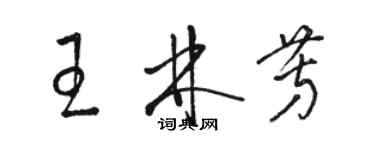 骆恒光王林芳草书个性签名怎么写