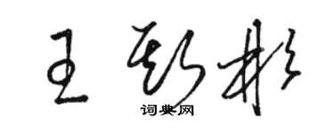 骆恒光王斯彬草书个性签名怎么写