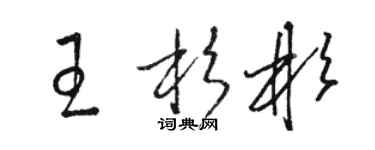 骆恒光王杉彬草书个性签名怎么写