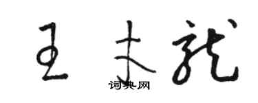 骆恒光王才龙草书个性签名怎么写