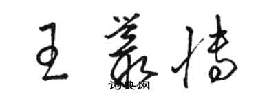 骆恒光王丛博草书个性签名怎么写
