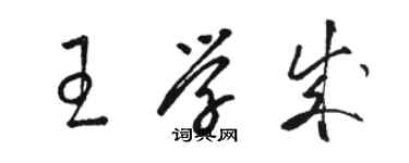 骆恒光王学成草书个性签名怎么写