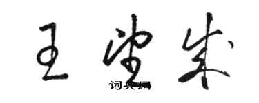骆恒光王望成草书个性签名怎么写
