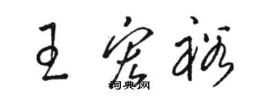 骆恒光王宏裕草书个性签名怎么写