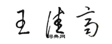 骆恒光王佳齐草书个性签名怎么写